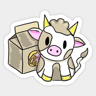 Almond Milk Cow Pal Sticker